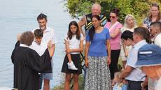Taufgottesdienst am Badestrand in Brennet (Wehr)