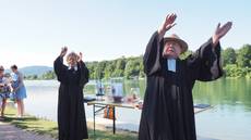 Taufgottesdienst am Badestrand in Brennet (Wehr)